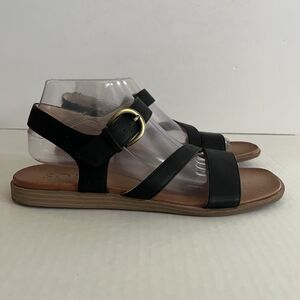 SOUL Naturalizer Jayvee Black Buckle Ankle Strap Sandals SZ 10 M